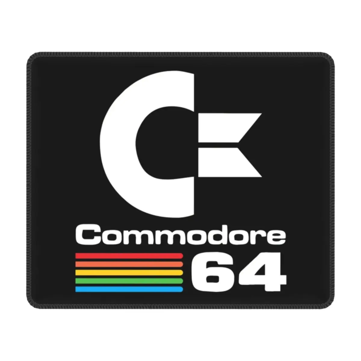 

Retro Commodore 64 Mouse Pad Anti-Slip Rubber Mousepad with Durable Stitched Edges Desk Computer C64 Amiga Computer Mouse Mat