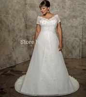 white lace plus size bridal gown with sleeves vestidos de novia robe de mariage mariee mother of the bride dresses