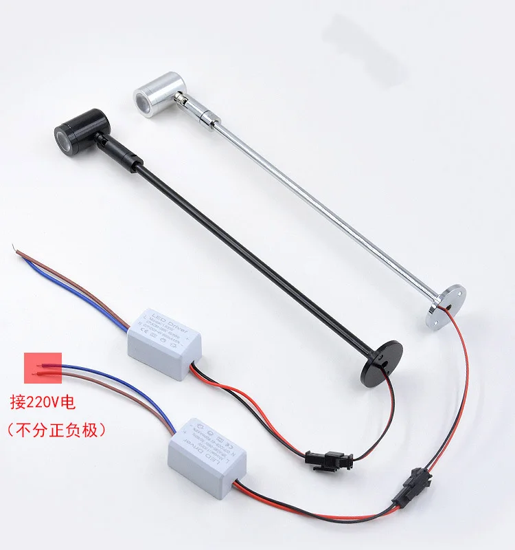 Накладной регулируемый прожектор 3 Вт кабинетная стойка витрина ювелирного