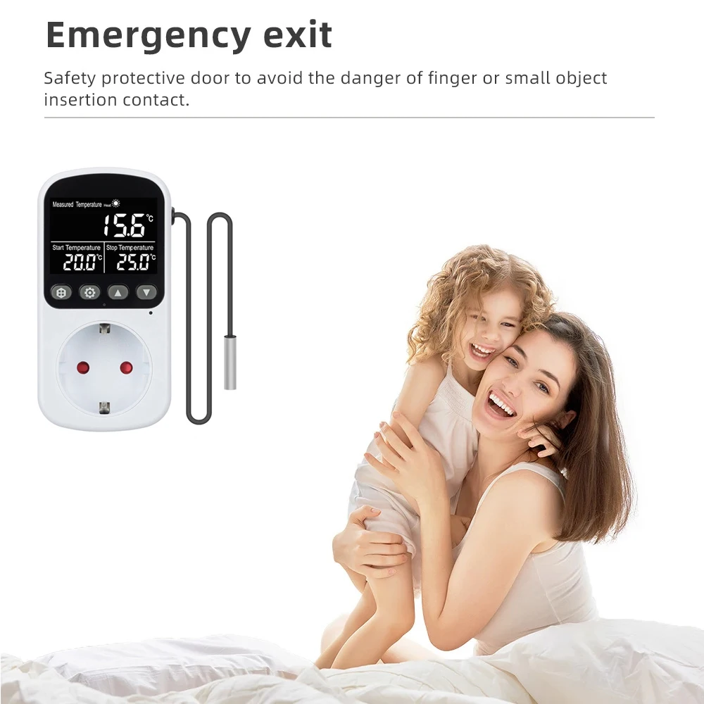 Цифровой термостат с низким энергопотреблением и широким углом обзора