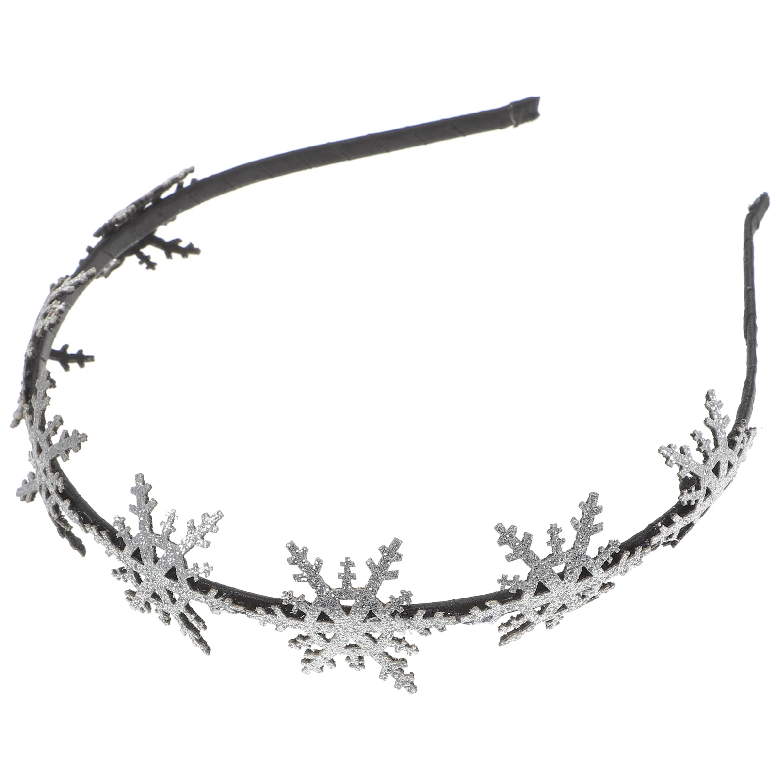 

Christmas Snowflake Headband Christmas Glitter Hairband Xmas Headdress Party Favors Supplies for ( Silver )