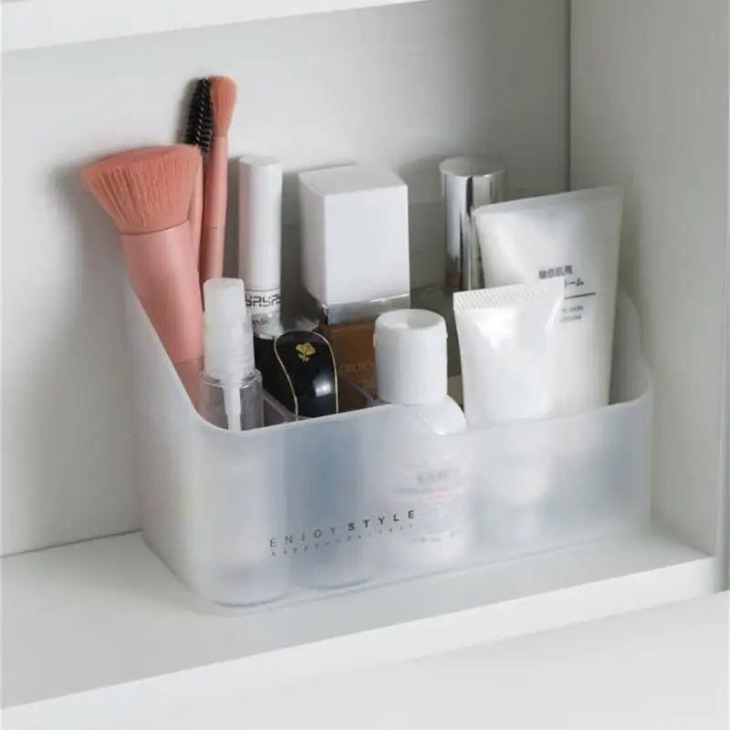 

Makeup Storage Box Dressing Table Skin Care Products Storage Shelf Tidy Lipstick Jewelry Nail Polish Storage Box Plastic Desktop