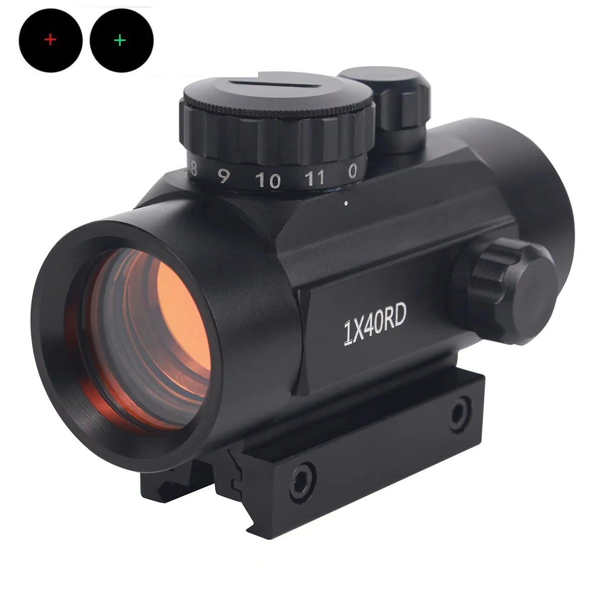 

Tactical Hunting Red Dot 1X40RD Optical Sight 11mm 20mm Mounts Iris Optical Sight Rifle Scope Riflescope Aim Point Rifle Scope