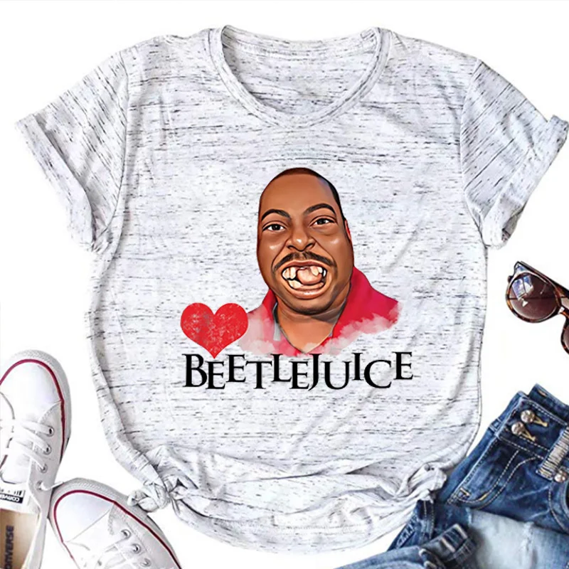

Beetlejuice T Shirts Beetlejuice Vintage Women Clothing Funny T Shirts Music Fan Gifts Unisex Tees Aesthetic Graphic T Shirts L
