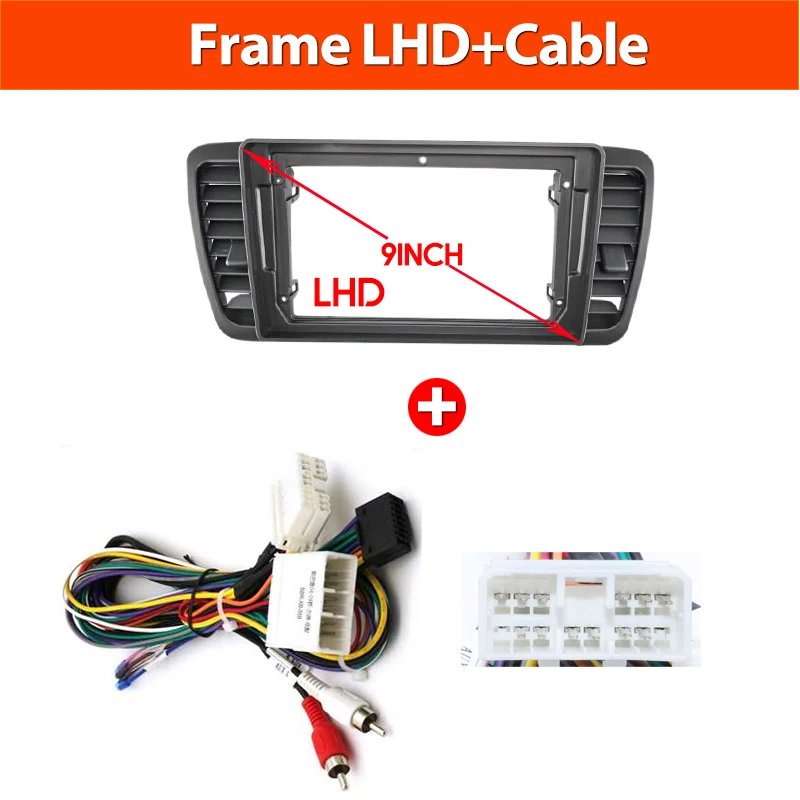 

QSZN 9-дюймовая рамка для автомобильного радиоприемника Android DVD для SUBARU LEGACY OUTBACK 2004-2009 стерео аудио экран мультимедийный видеоплеер кабели