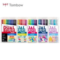 japan tombow abt soft brush watercolor pen dual brush calligraphy pens suit double head markers drawing painting art supplies