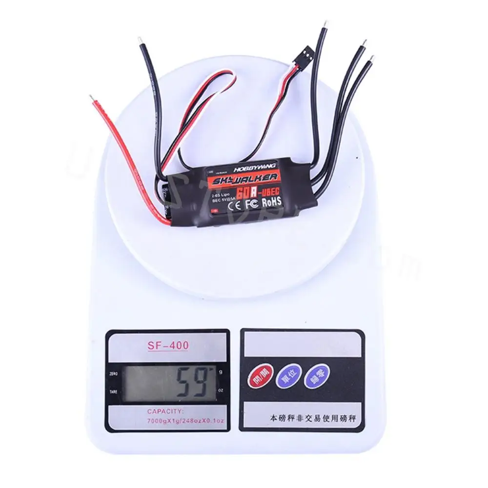 Skywalker 60A ESC бесщеточный UBEC 3A 2-6S LIPO для RC FPV квадрокоптера самолет