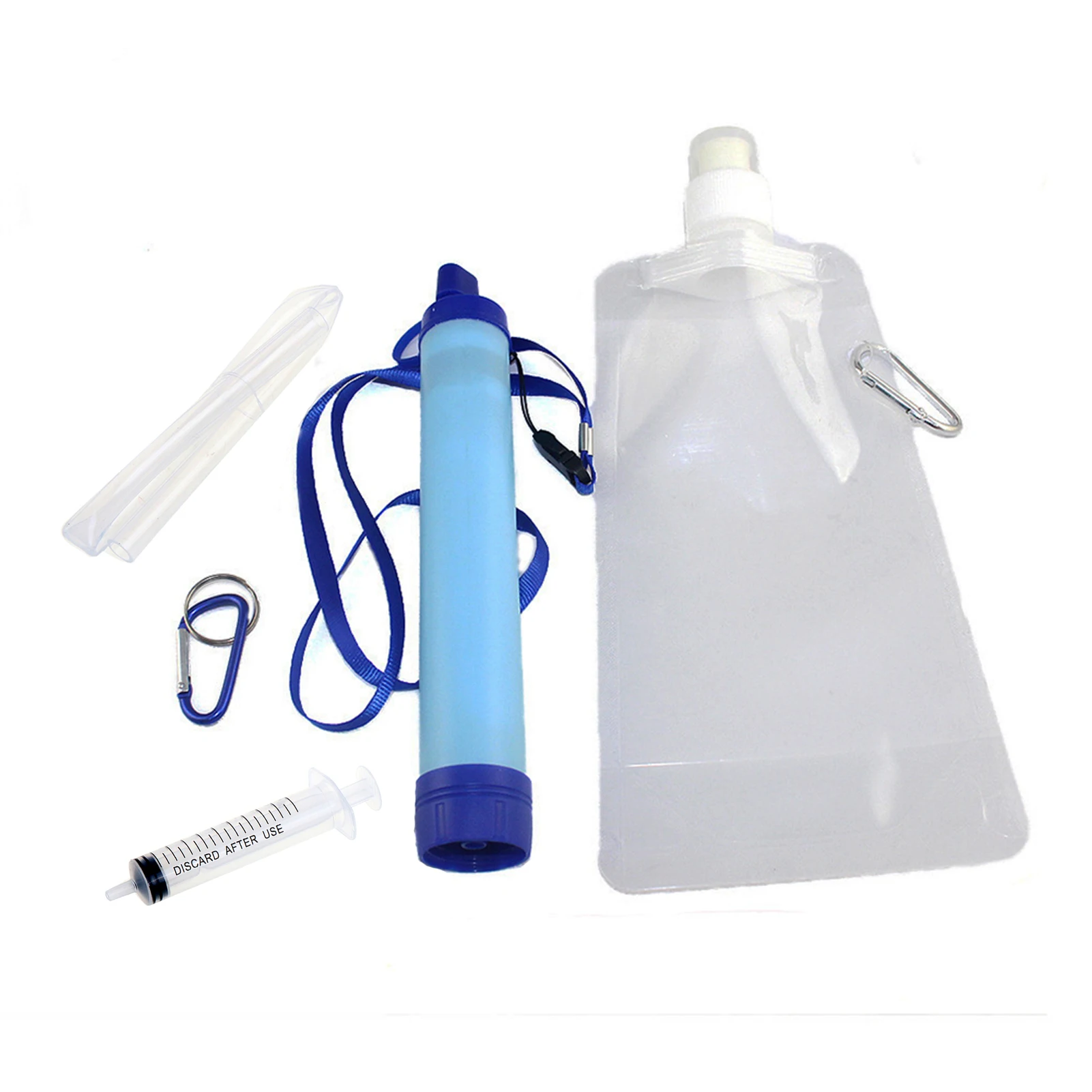 

Outdoor Water Filter Kit Personal Water Filter For Emergency Life Survival Water Solutions Gear For Hiking Camping Accessories