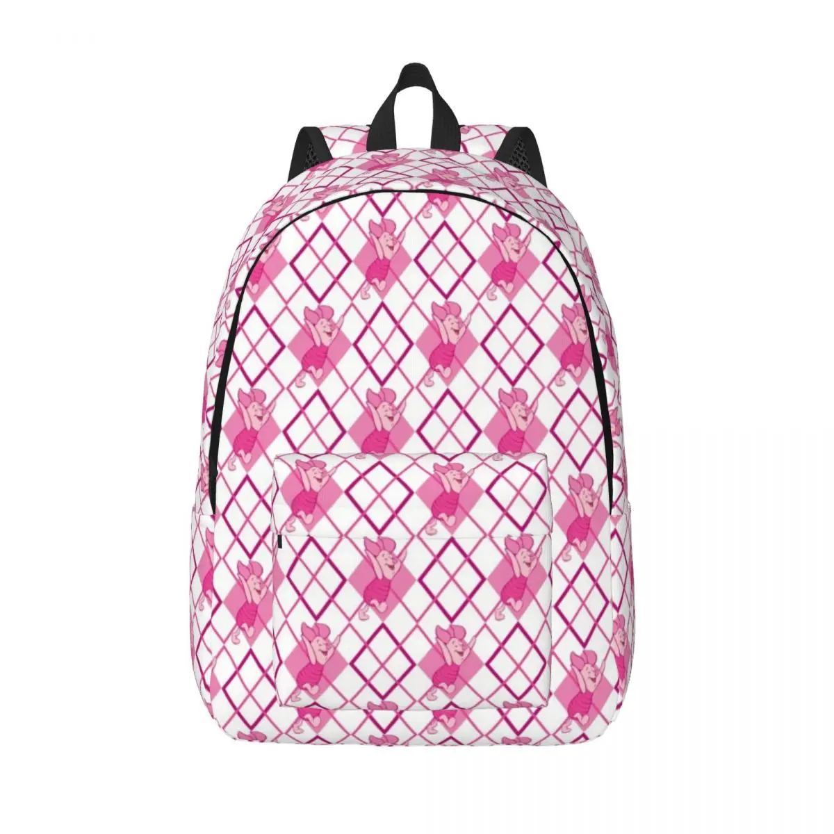 Disney Winnie The Pooh Piglet Backpack Middle High College School Student Pink Book Bags Teens Daypack Durable