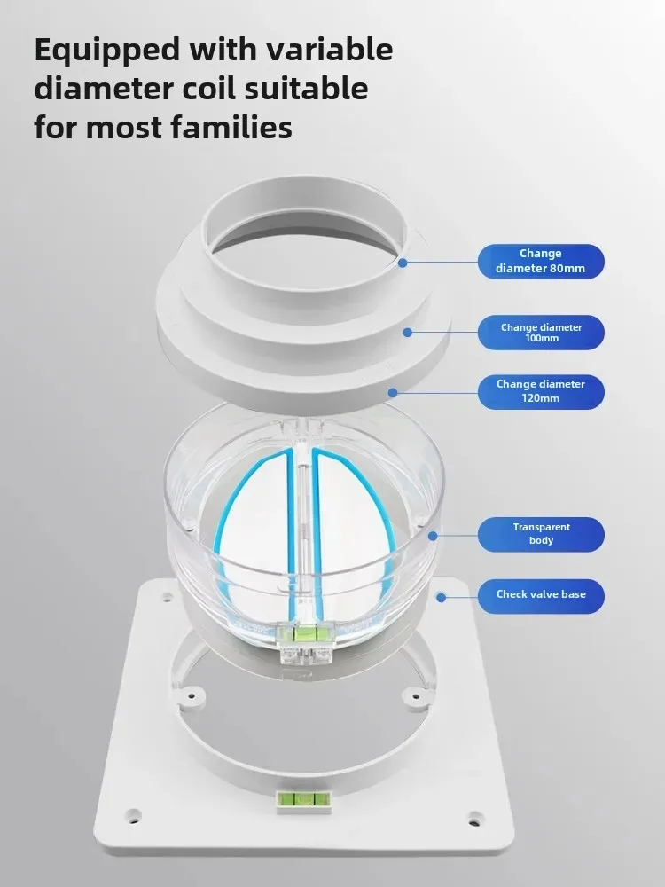 Специальный Антивозвратный воздушный клапан для ванной комнаты вытяжной канал
