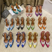 high heeled fashion women pointed butterfly decorative sandals with womens wine glass heel