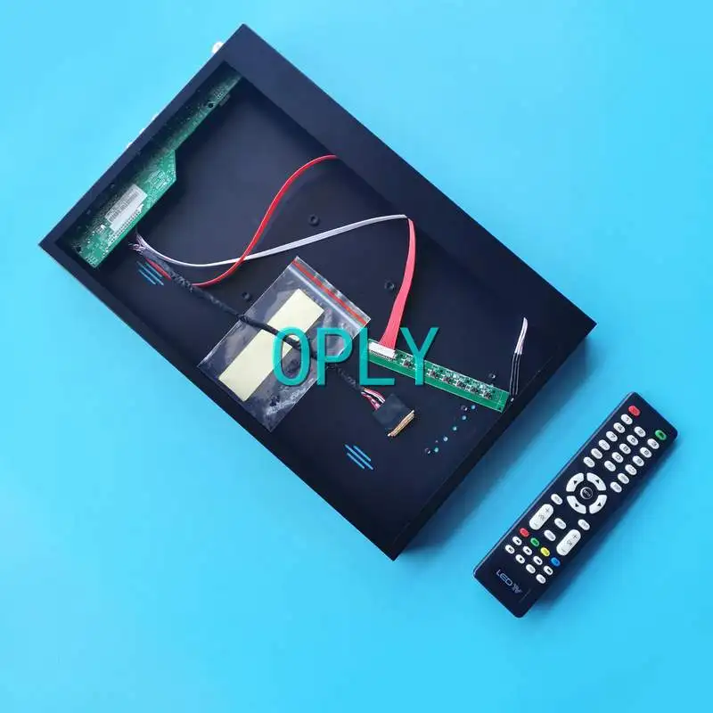

For LTN156AT26 LTN156AT27 Screen Metal Case+TV Analog Driver Board LVDS 40-Pin 15.6" 1366*768 DIY Kit HDMI-Compatible VGA USB RF