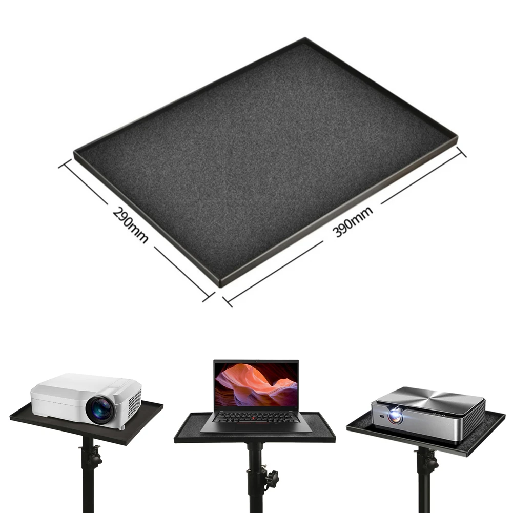 

Projectors Tray Platform Holder Tripod Stand 1/4in Adapter 39*29cm With Non-slip Pads For Laptop Monitors Bracket