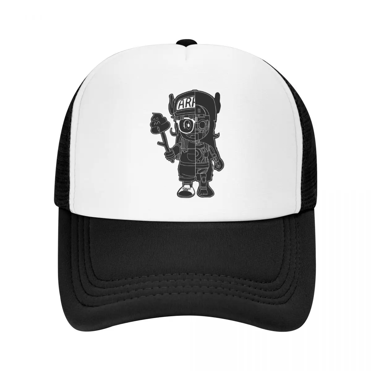 

Dr Slump Trucker Hats ANATOMY Arale Mesh Net Baseball Cap Snapback Stylish Hip Hop adjustable Peaked Hat For Men Women