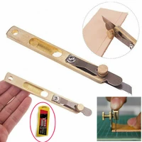 leather craft diy andtool incision cutter knife coppers trimming knife with blade leather cutting tool patchwork fabric splitter