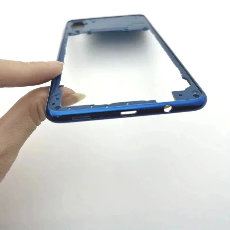 Полный корпус для Samsung Galaxy A750 A7 2018 SM-A750F: задняя крышка аккумулятора, стеклянная крышка корпуса телефона, средняя рамка (art.: 3920dc60f07bb) - 3920dc60f07bb