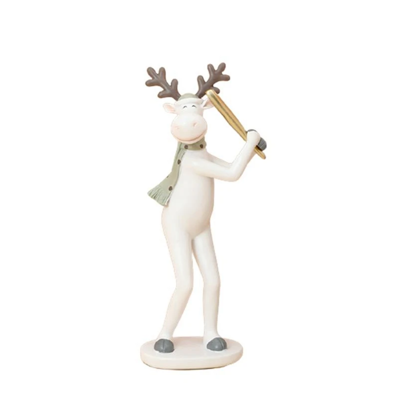 

Nordic Style Elk Ornaments Home Living Room Wedding Gifts Modern Minimalist Resin Crafts Room Wine Cabinet Decoration