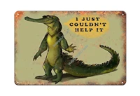 i just could not help it of crocodile chic art decoration wall art print poster wall decoration for garage home club bar bbq