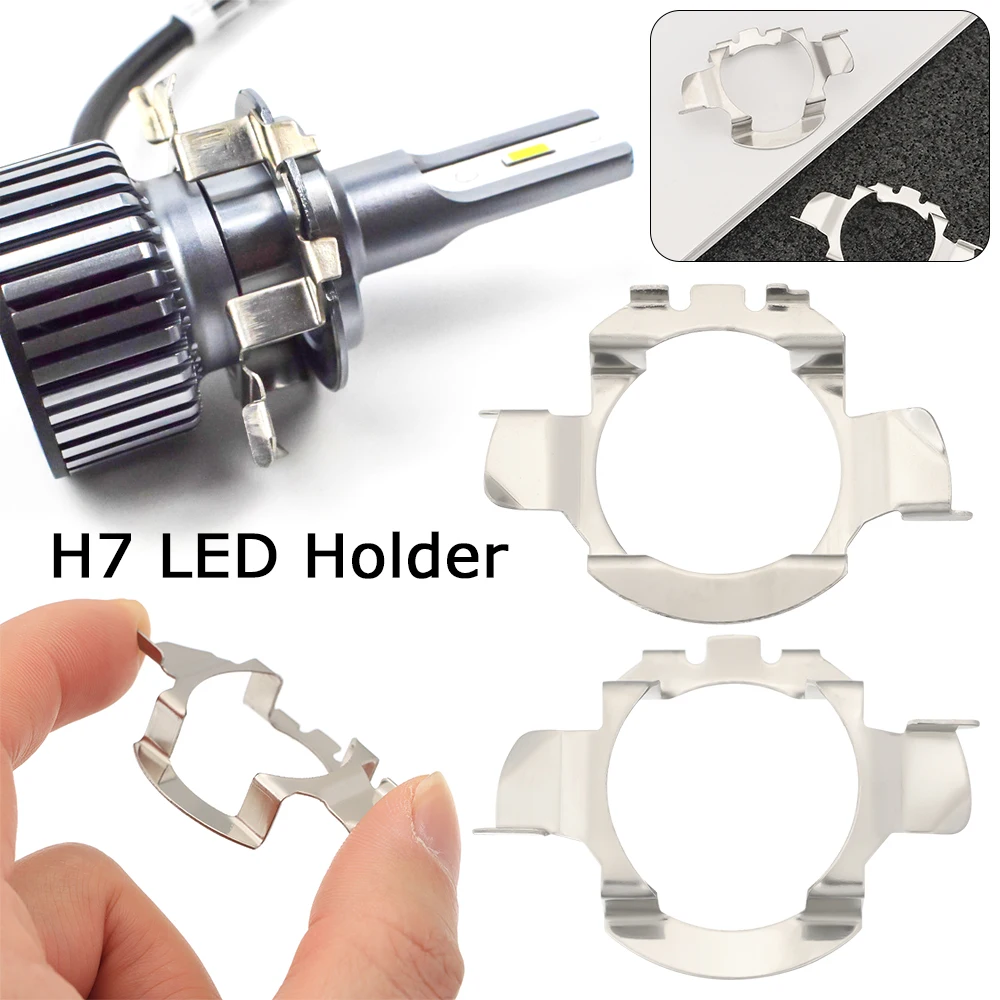 

H7 LED Headlight Bulb Base Holder Adapter Socket Retainer For BMW/Audi/Benz/VW/Buick/Nissan Qashqai Carnival Headlamp Deck