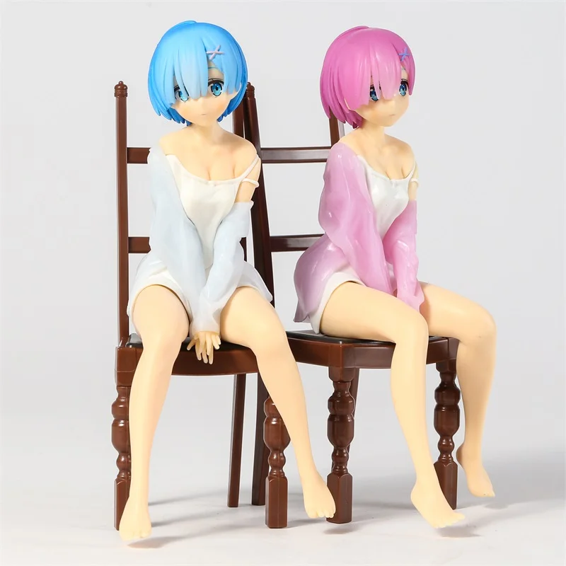 

Фигурки из ПВХ «Re Zero Начальная жизнь в другом мире» Rem Ram Relax Time, модель куклы, подлинные фигуры