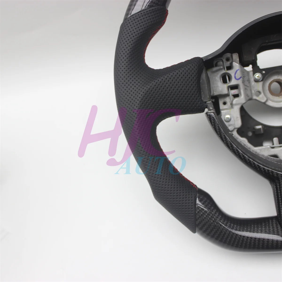 Фото Замена для Subaru BRZ STT STI WRX 2016-2023 Toyota 86, кожаное рулевое колесо из углеродного волокна №2