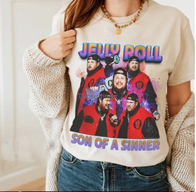 

Jelly Roll Music Shirt 90S Vintage Jelly Roll Son Of A Sinner Music 2023
