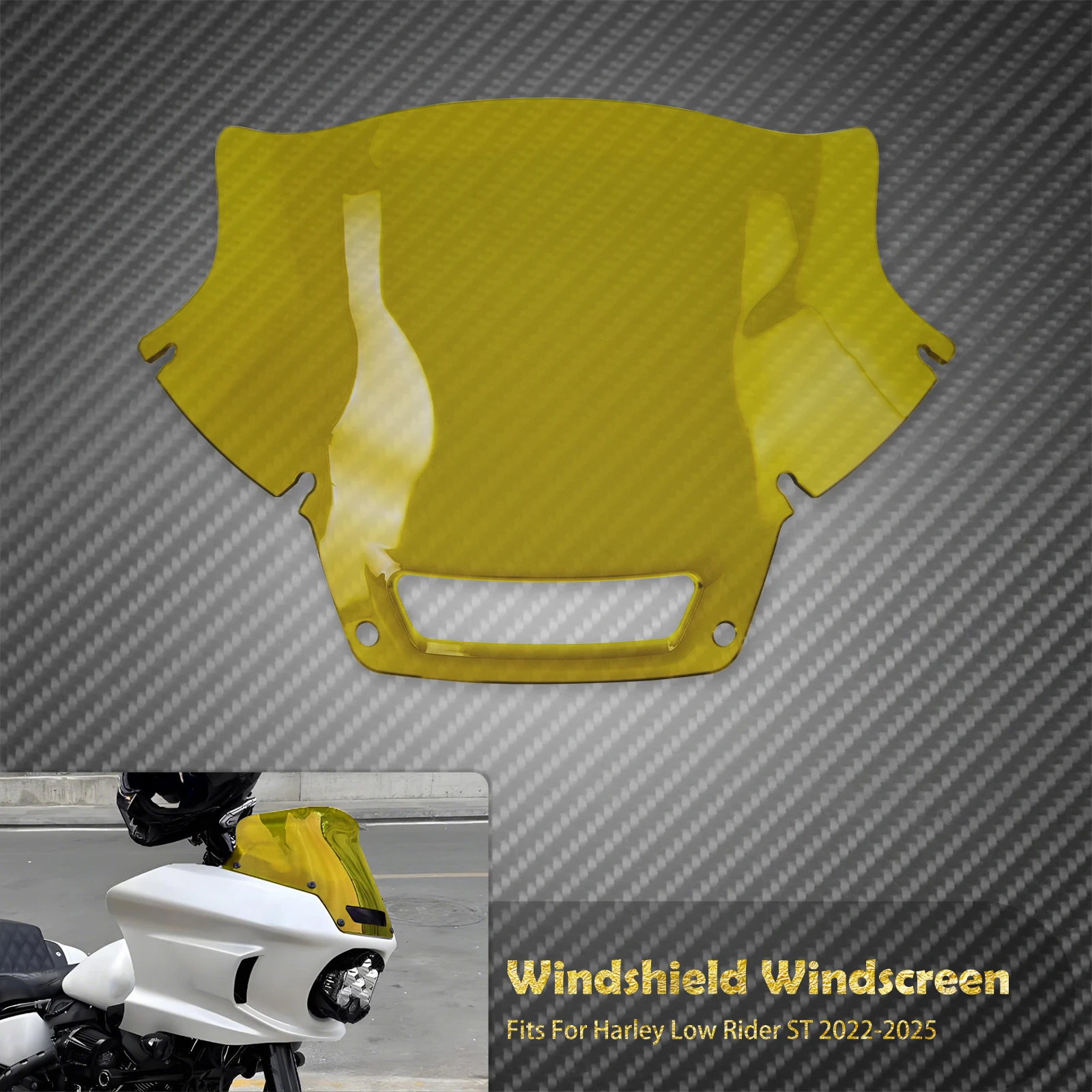 

Лобовое стекло мотоцикла, обтекатель ветрового стекла, черный/красный/желтый/фиолетовый/синий для Harley Low Rider ST 2022 2023 2024 2025