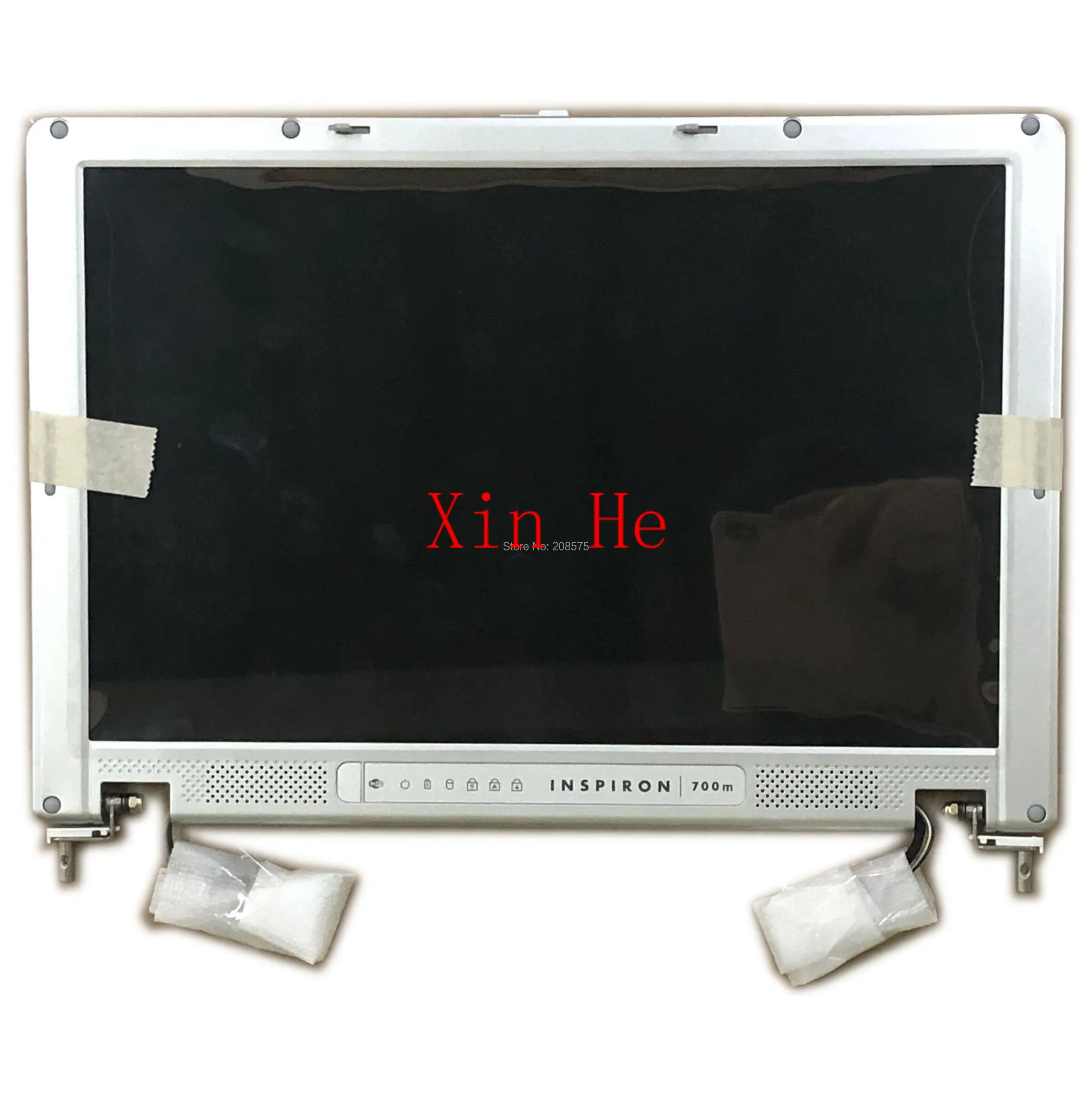 

Free shipping 12.1" LCD Screen Glass LCD SCREEN Digitizer Assembly Upper Half Part CABLES HINGES For Dell Inspiron 700m