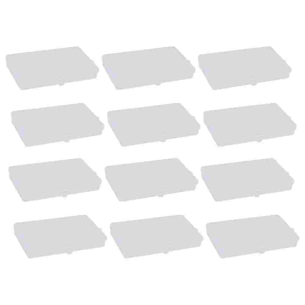 

12Pcs Household Storage Case Mask Storage Box for Outdoor Travel (Transparent)