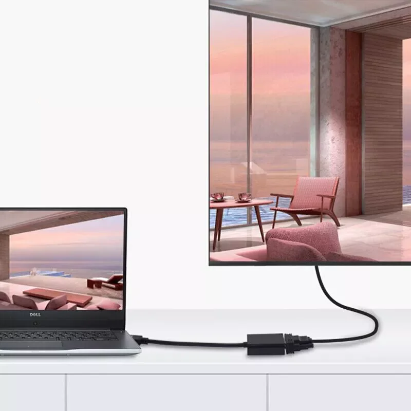 

VGA Adapter Male To Famale Converter Adapter Full 1080P Digital to Analog Video Audio HDMI-compatible For Laptop Tablet