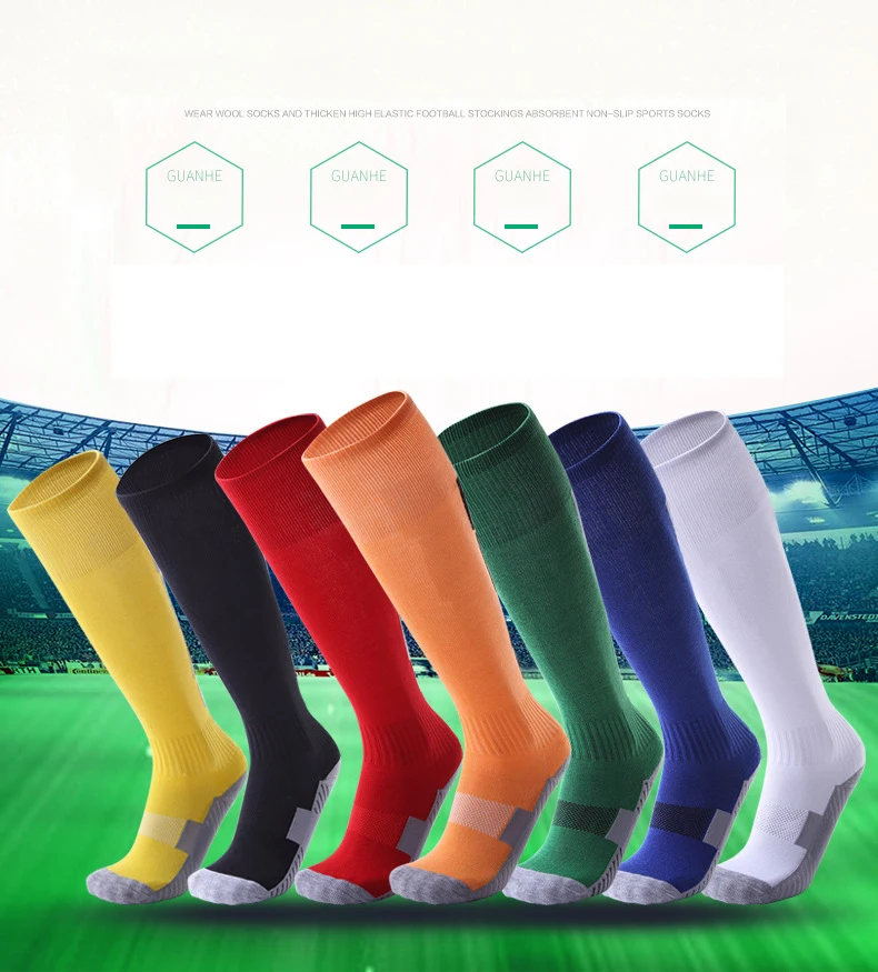 Voetbal Towel Bottom Knee High FootballAdult Socks Men Women Shock Absorption Non Slip Socks Breathable Sports Socks Running