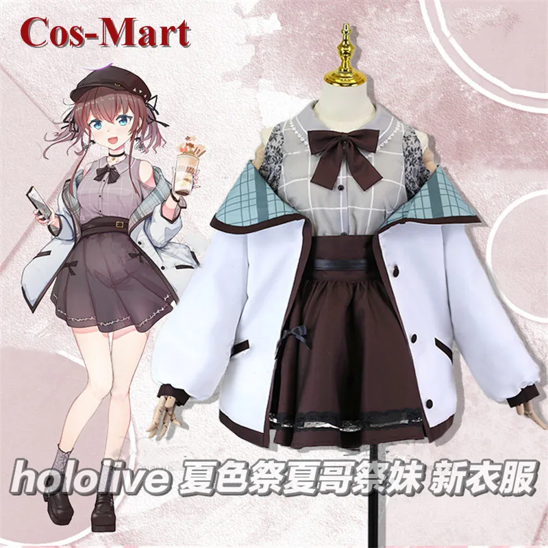 

Костюм для косплея Cos-Mart аниме Vtuber Hololive Natsuiro Matsuri, Милая форма, платье для вечеринки
