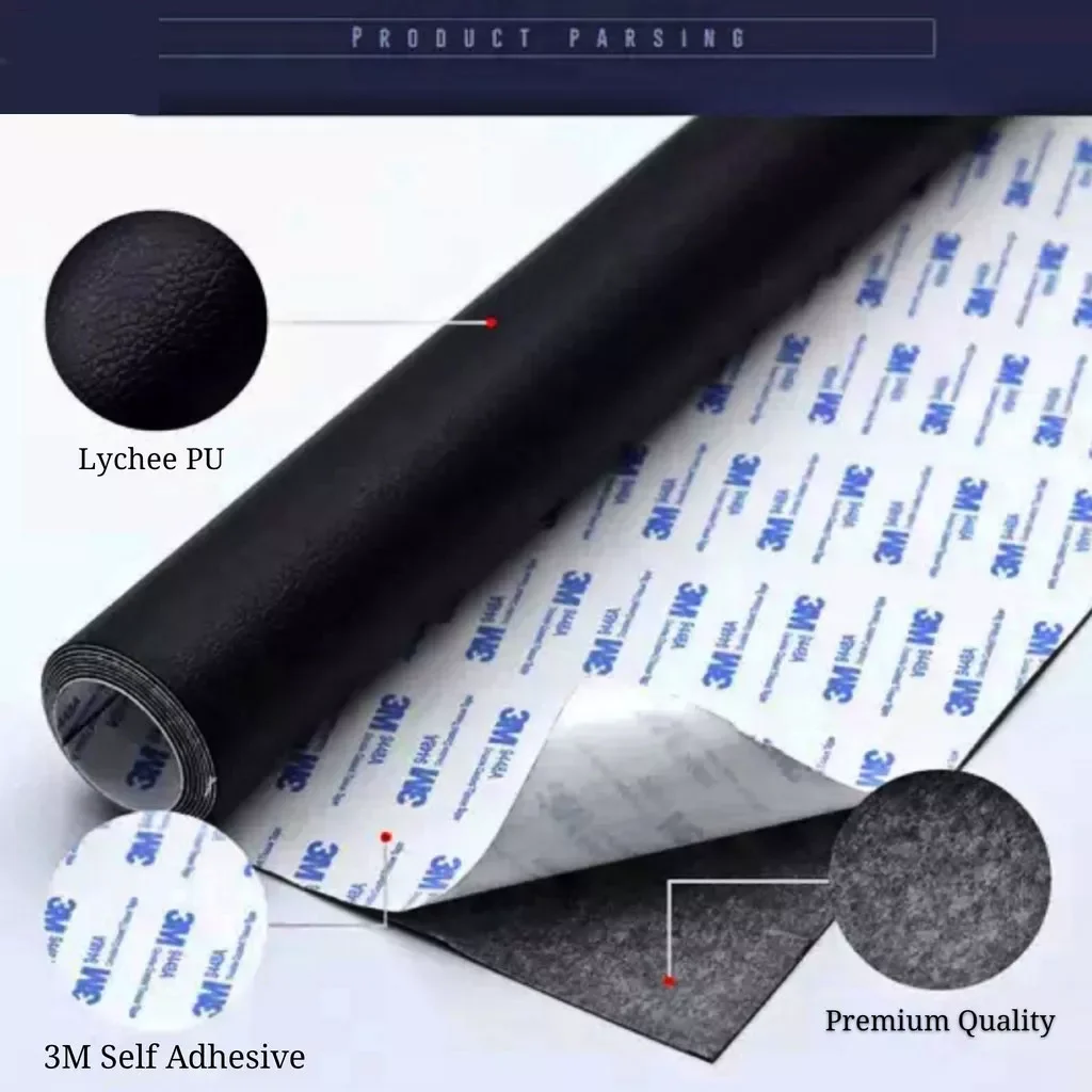 

3M Strong Self Adhesion Litchi Faux Synthetic Leather Sofa Repair Patch Self-adhesive Sticker for Chair Sofa Car Sticker