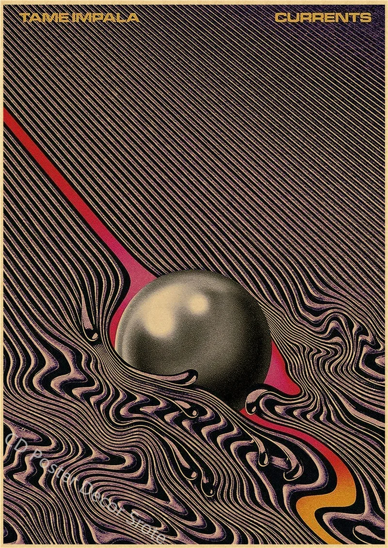 

Плакат Tame Impala А4/А3, крафт-бумага