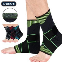sport adjustable compression ankle brace sprained pain swelling ankle support for cycling running basketball football volleyball