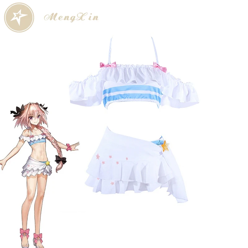 Аниме Fate Grand Order Косплей Костюм Astolfo Cotume летние сексуальные купальники для женщин