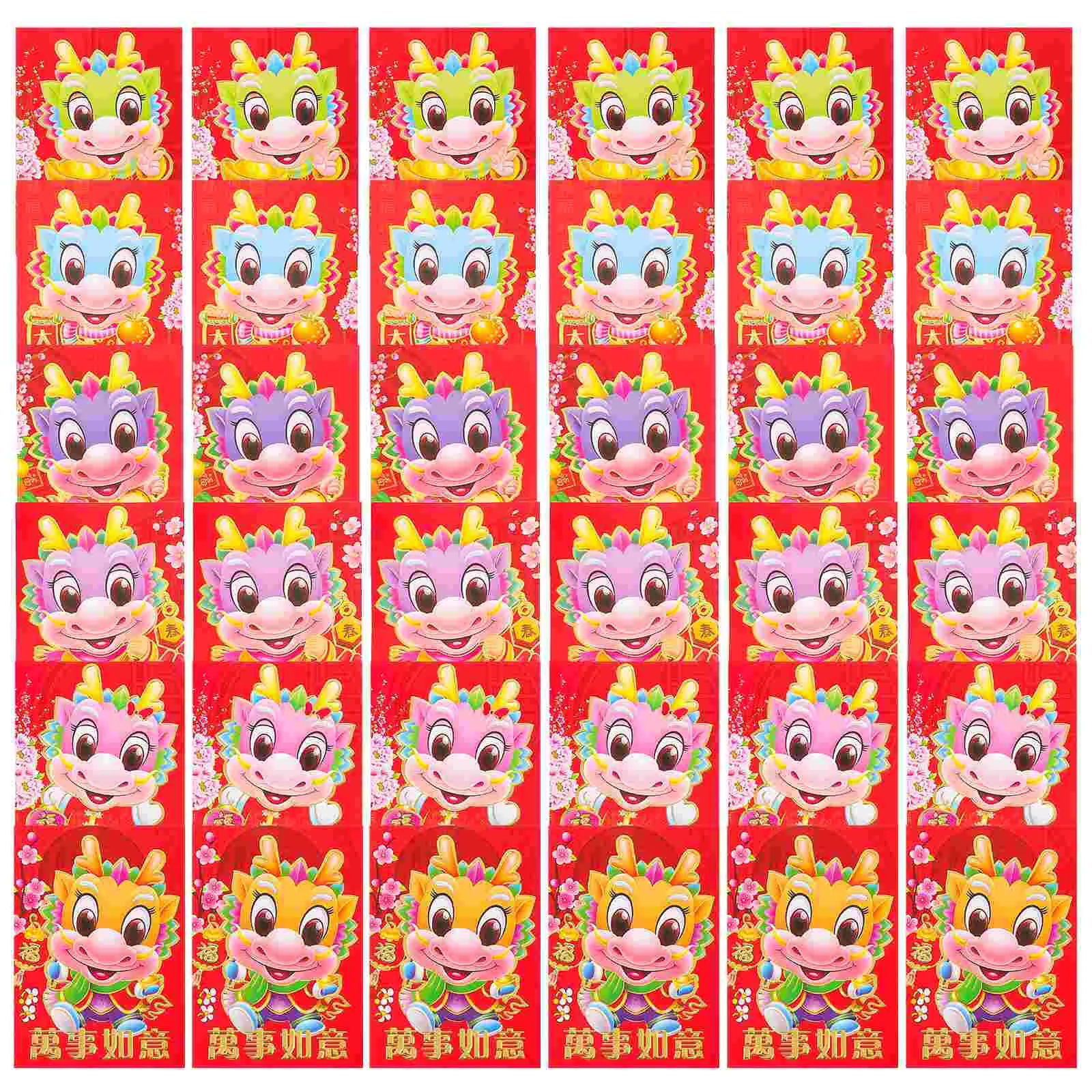 Рисунок 3 - Конверты китайские красные с рисунком дракона хунбао