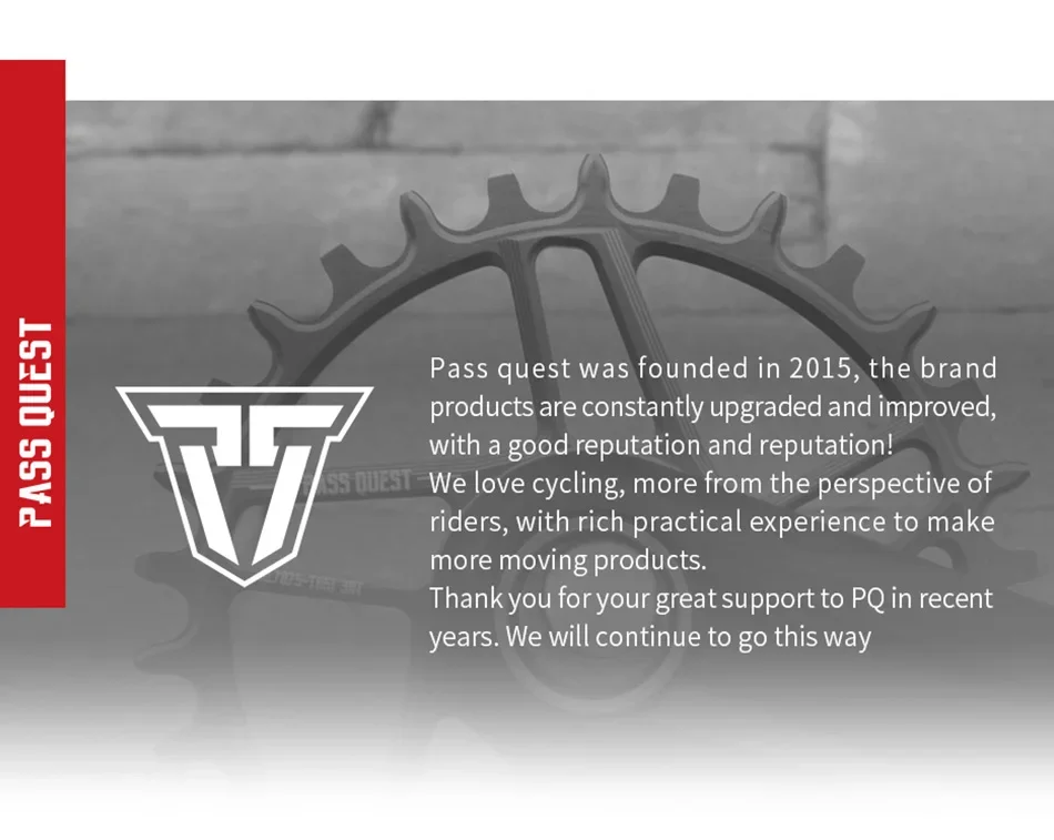 PASS QUEST 3 мм Самая продаваемая круглая узкая широкая звездочка AERO черная и