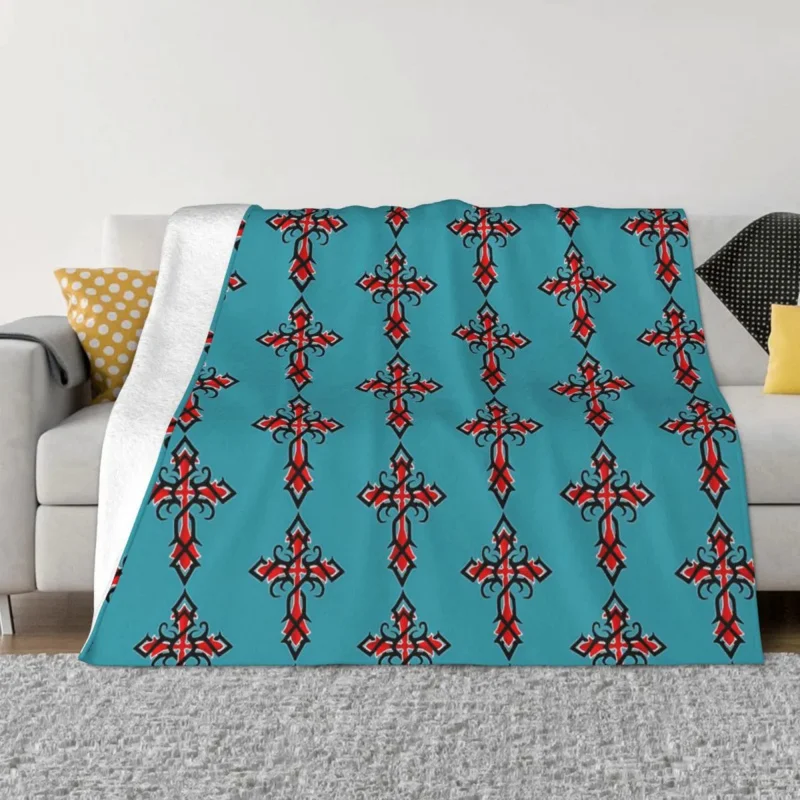 

Ethiopian Cross Art Ethiopia Meskel Portable Warm Throw Blankets for Bedding Travel