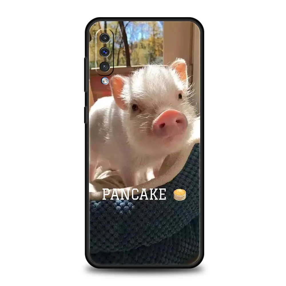 Фото Чехол для телефона «Милая маленькая розовая свинья» для Samsung A54 A52 A24 A14 A50 A70 A10 A40 A20S A20E A06 A12 A22 A34 A42 A32 5G A04s A16 Cover №4