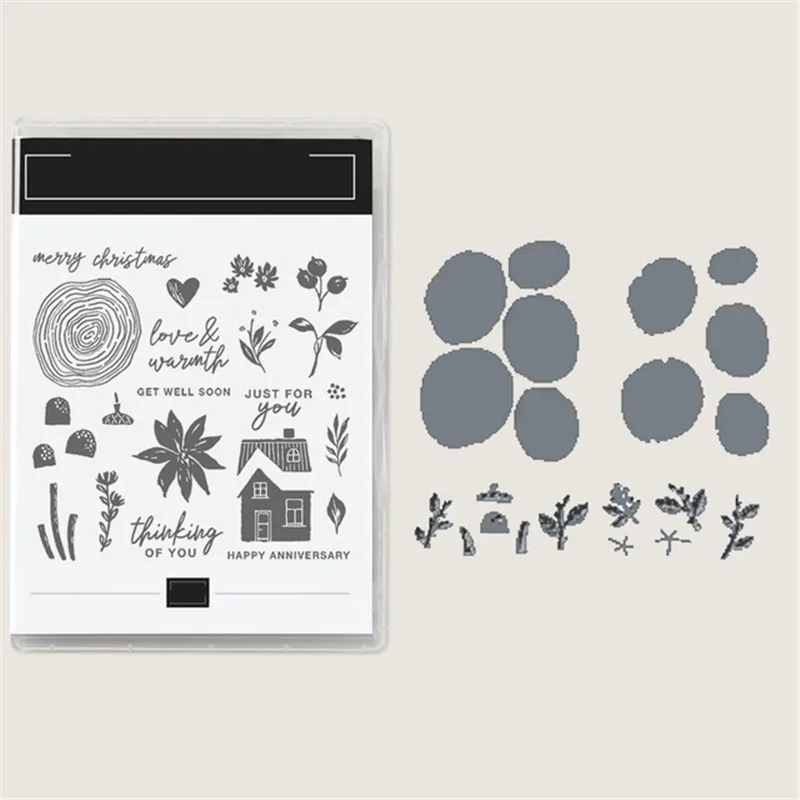 

Tree Ring Metal Cutting Dies And Stamps DIY Scrapbooking Stencils For Decoration Crafts Embossing Templates DIY Halloween New