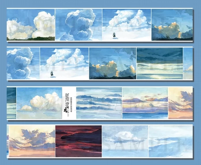 

Burn-After Read Cloud Sky Journal Background Pet Tape