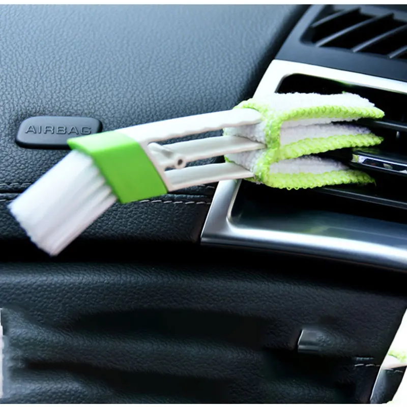 

1Pcs Blinds Cleaning Brush Double Ended Car Air Conditioner Vent Slit Brush Instrumentation Dusting Keyboard Cleaning Washer