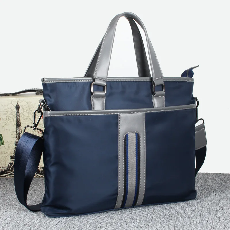 

Портфель тканевый для мужчин и женщин, Повседневная деловая сумка на ремне для ноутбука, дорожный мессенджер на плечо, школьный портфель