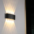 Белая настенная лампа наружный алюминиевый домашний садовый светильник для спальни гостиной светильник ing 10W 12W 8W Ip65 светодиодный водонепроницаемый наружный настенный светильник