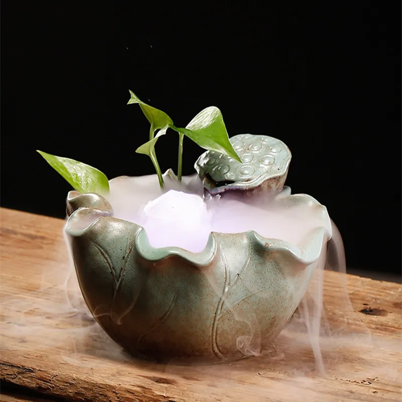 

Home Room Decor Ceramic Circulating Water Decorative Accessories for Office Desktop Room Decorations Aesthetic