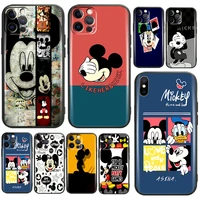 mickey minnie mouse piuto for apple iphone 11 12 13 pro max 12 13 mini x xr xs max se 6 6s 7 8 plus phone case silicone cover