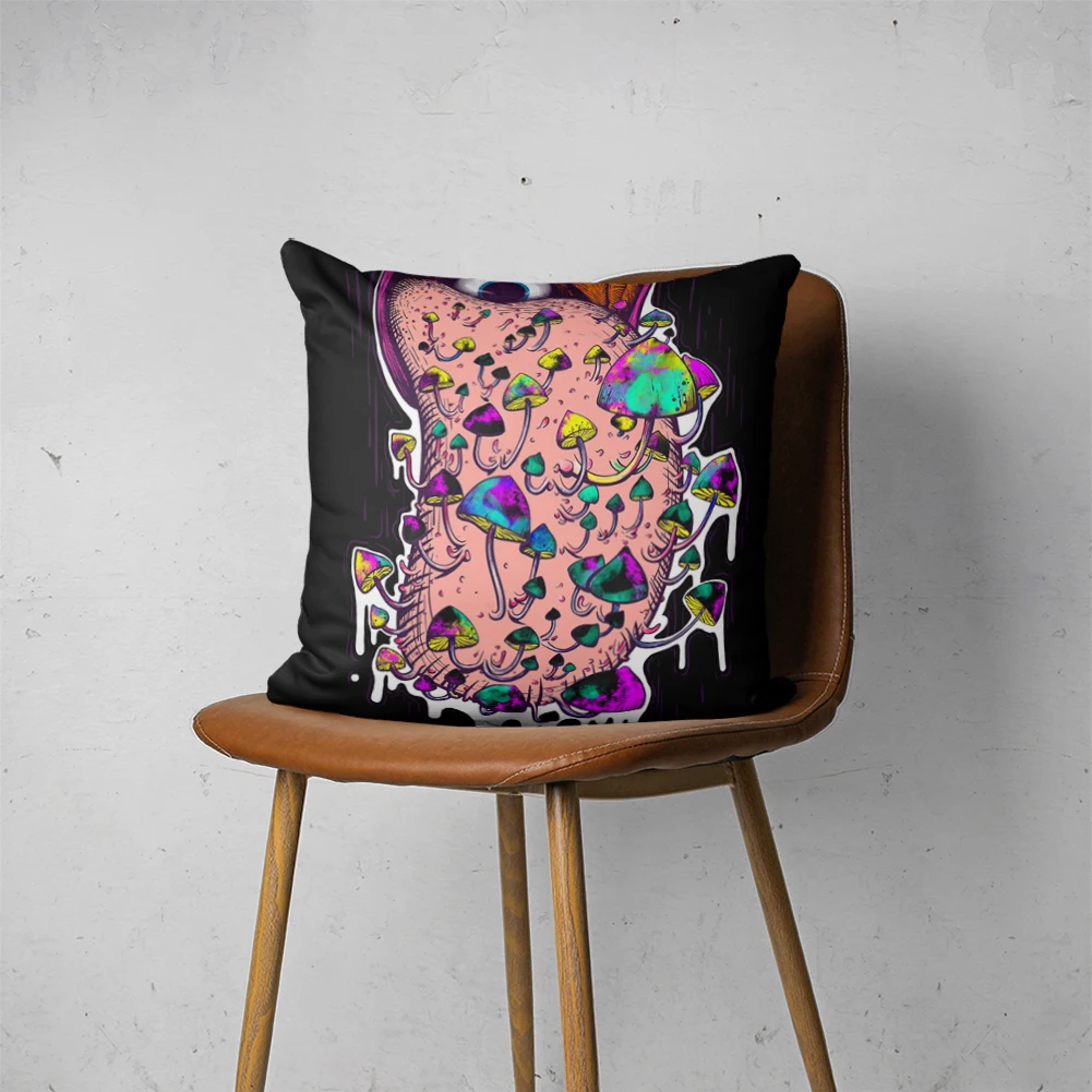 

PSYCHEDELIC PILLOW 012 Customizable Bedroom Bed Sofa Hotel Car Lumbar Pillow Fashion Decorative Cover