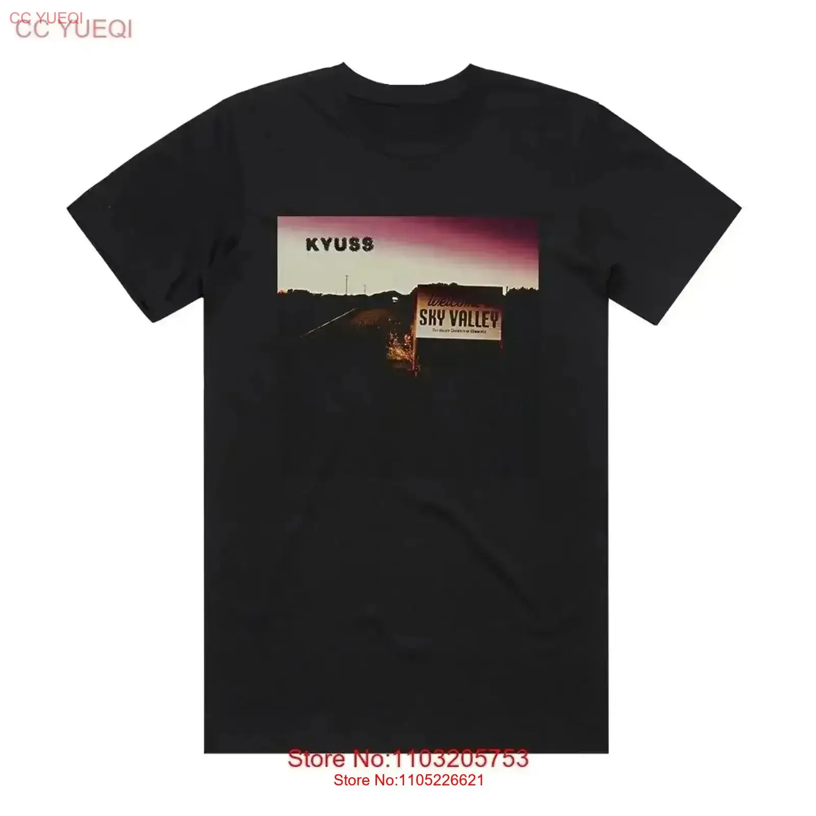 Фото Новая популярная черная футболка Kyuss Band, хлопковая полноразмерная VK129, винтажная стираная мягкая растянутая уличная одежда, стильная универсальная мужская одежда №1