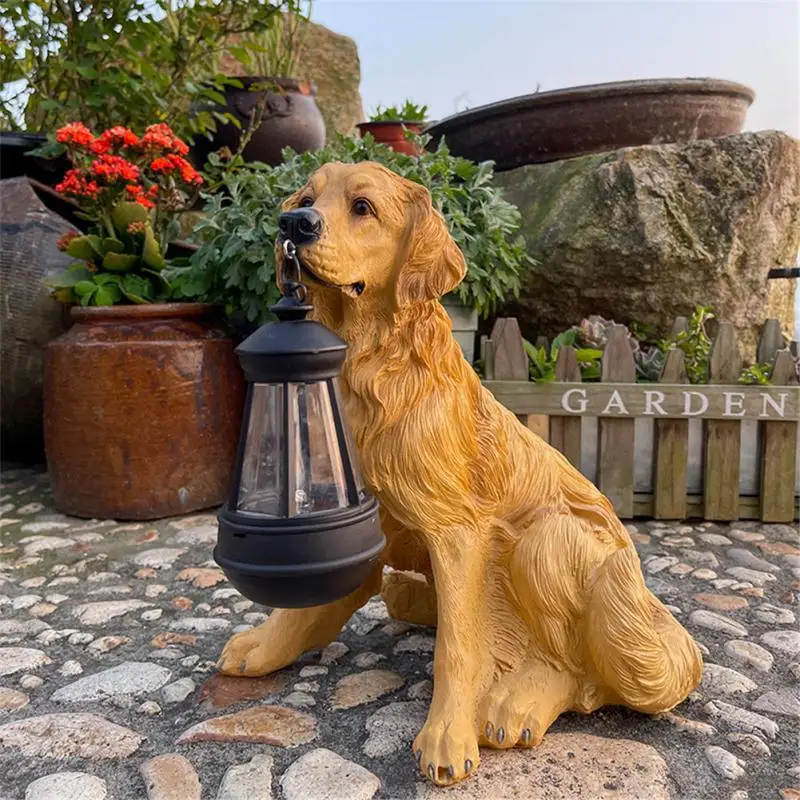 

Solar Lights Puppy Ornaments Garden Puppy Patio Wall Yard Street Lights Waterproof For Outdoor Garden Community Decoration